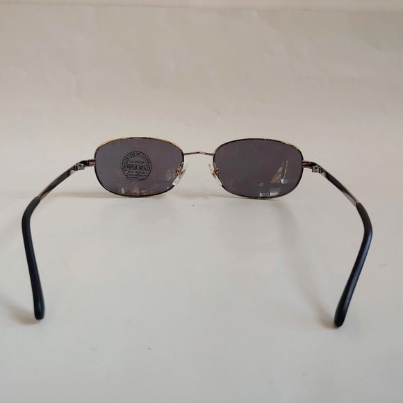 NWT True Vintage 90's Rectangle Metal Designer Sport Sunglasses (S.Silver) - Picture 3 of 4